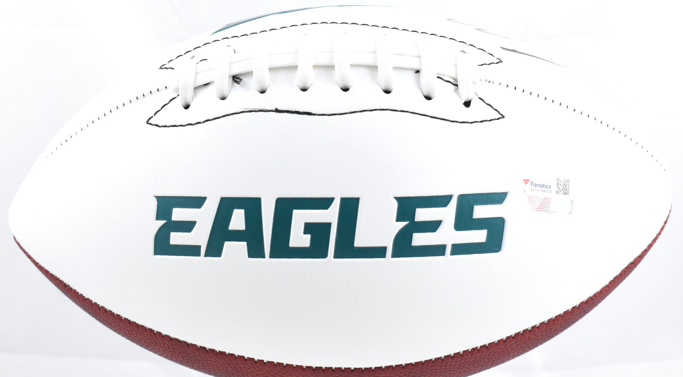 Cooper DeJean Autographed Philadelphia Eagles Logo Football - Fanatics