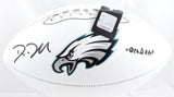 Dom DiSandro Signed Philadelphia Eagles Logo Football Big Dom Beckett W Hologram