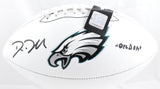 Dom DiSandro Signed Philadelphia Eagles Logo Football Big Dom Beckett W Hologram