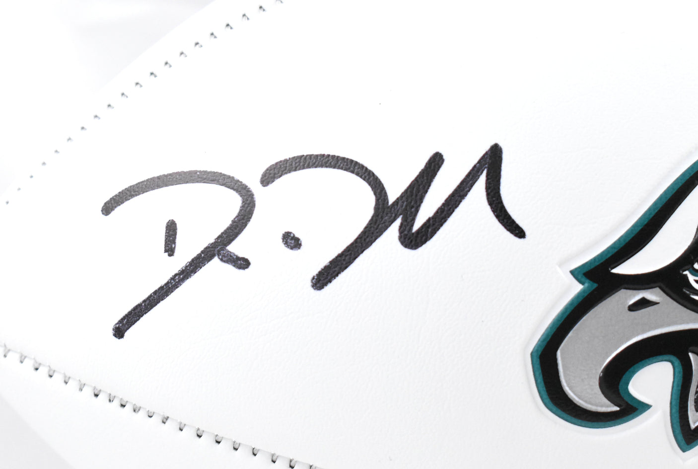 Dom DiSandro Signed Philadelphia Eagles Logo Football Big Dom Beckett W Hologram