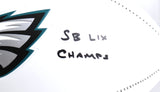 Nick Sirianni Signed Philadelphia Eagles Logo Football SB Champs Beckett W Holo