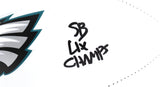 CJ Gardner-Johnson Autographed Eagles Logo Football SB Champs Beckett W Hologram