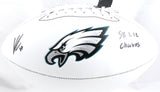 Kenneth Gainwell Autographed Eagles Logo Football SB Champs - Beckett W Hologram