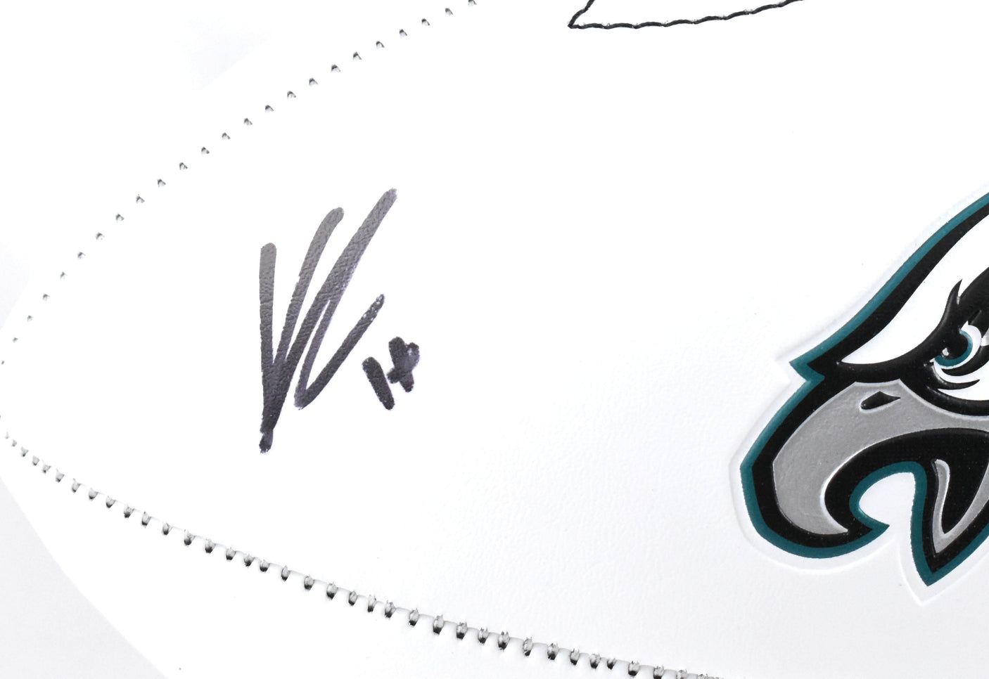 Kenneth Gainwell Autographed Eagles Logo Football SB Champs - Beckett W Hologram