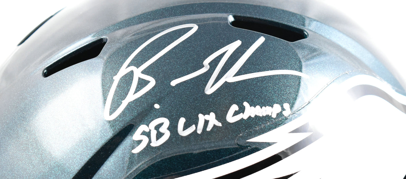 Brandon Graham Autographed Eagles F/S Speed Helmet SB Champs Beckett W Hologram