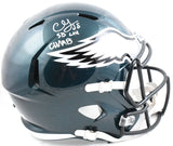 CJ Gardner-Johnson Autographed Eagles F/S Speed Helmet SB Champs Beckett W Holo