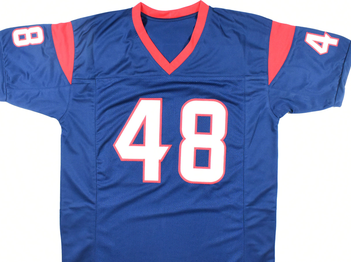 Christian Harris Autographed Blue Pro Style Jersey - Beckett W Hologram