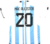 Alexis Mac Allister Signed Argentina FC Home Soccer Jersey #20 Beckett Hologram