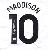 James Maddison Signed Tottenham Hotspur Home White Soccer Jersey #10 - Beckett