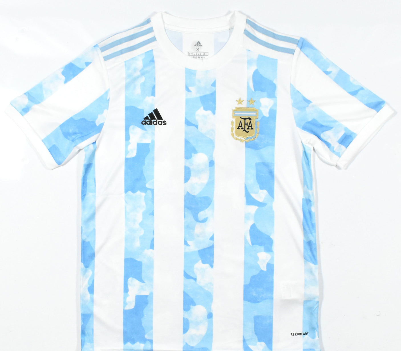 Sergio Aguero Signed Argentina FC Soccer White Jersey #9 - Beckett Hologram
