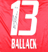 Michael Ballack Signed Bayern Munich Home Red Soccer Jersey #13 Beckett W Holo