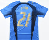 Andrea Pirlo Signed Italy FC Home Soccer Jersey #21 - Beckett Witnessed Hologram