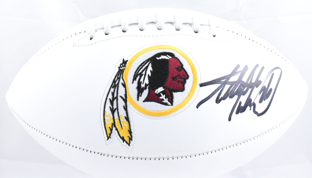Adrian Peterson Autographed Washington Logo Football Beckett W Hologram *Right