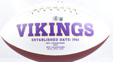 Adrian Peterson Autographed Minnesota Vikings Logo Football MVP -Beckett W Holo