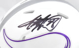 Adrian Peterson Autographed Vikings Alt 24 Speed Mini Helmet-Beckett W Hologram