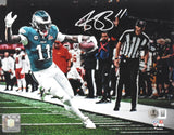AJ Brown Autographed Philadelphia Eagles 8x10 Spotlight Photo - Beckett W Holo