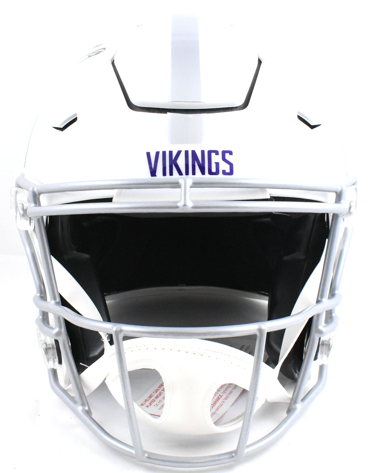 JJ McCarthy Autographed Vikings F/S Alt 2024 Speed Flex Helmet Beckett W Holo