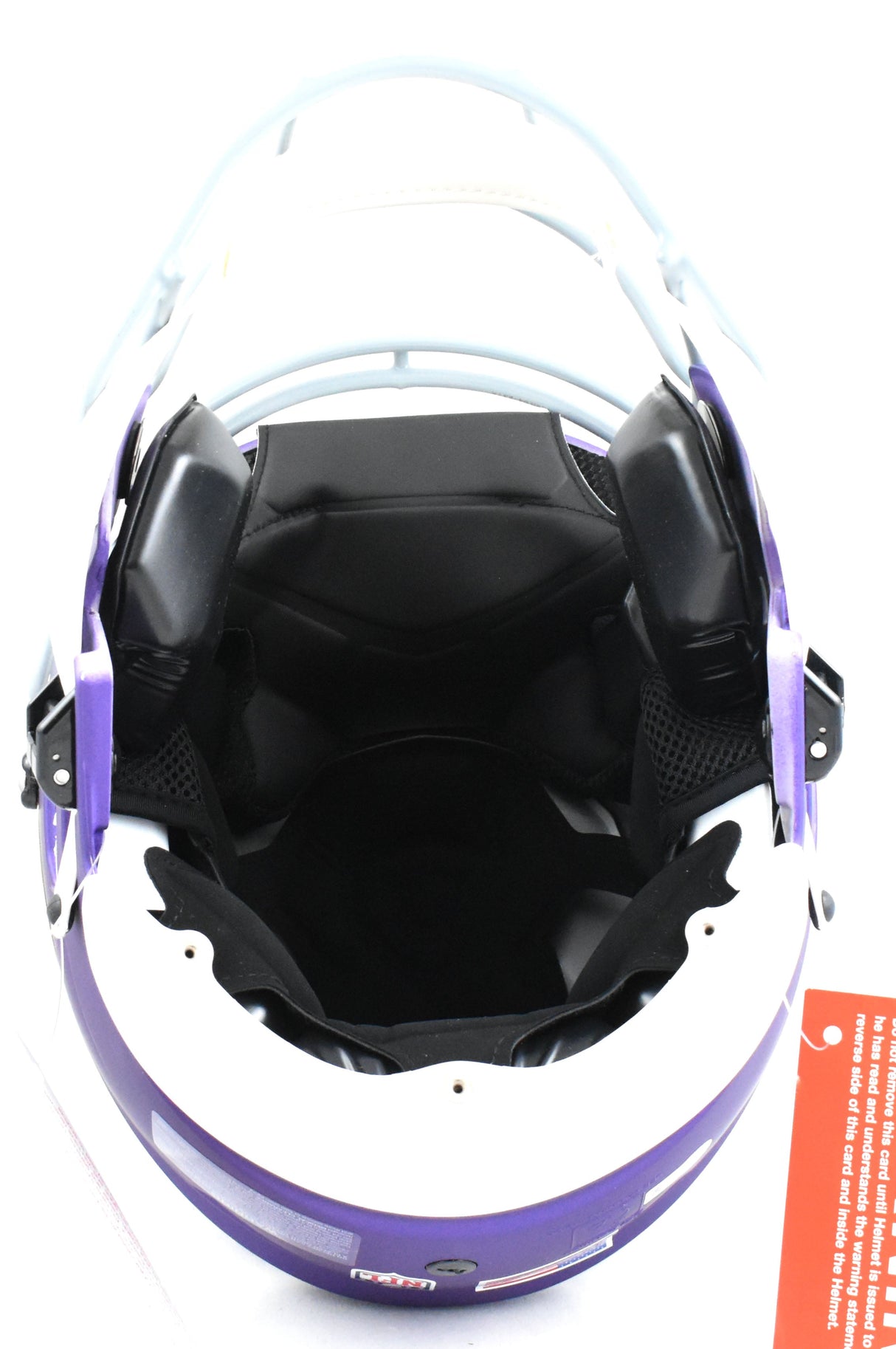 JJ McCarthy Autographed Vikings F/S Tribute Speed Flex Helmet - Beckett W Holo