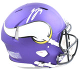 JJ McCarthy Autographed Vikings F/S Speed Authentic Helmet Beckett W Hologram
