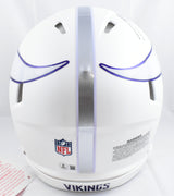 JJ McCarthy Signed Vikings F/S Alt 2024 Speed Authentic Helmet Beckett W Holo