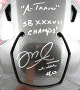 Mike Alstott Signed Buccaneers F/S Speed Flex Helmet SB Champs A Train Beckett W