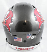Mike Alstott Signed Buccaneers F/S Speed Flex Helmet SB Champs A Train Beckett W