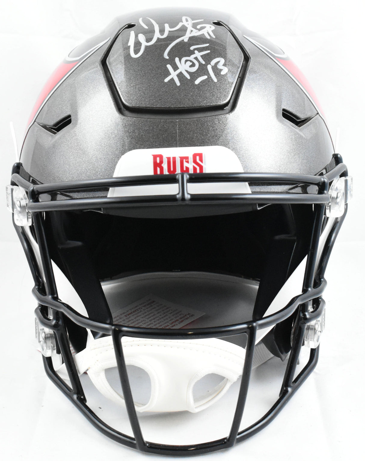 Warren Sapp Signed Buccaneers F/S Speed Flex Helmet HOF - Beckett W Hologram