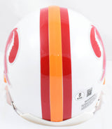 Mike Alstott Autographed Buccaneers 76-96 Mini Helmet A-Train - Beckett W Holo
