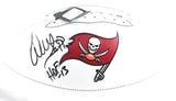Warren Sapp Autographed Tampa Bay Buccaneers Logo Football HOF - Beckett W Holo