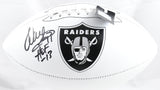 Warren Sapp Autographed Raiders Logo Football HOF - Beckett W Hologram
