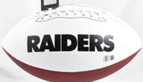 Warren Sapp Autographed Raiders Logo Football HOF - Beckett W Hologram