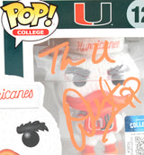 Warren Sapp Autographed Miami Hurricanes Funko Pop #12 The U - Beckett W Holo