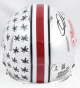 Quinshon Judkins Signed Ohio State National Champs Speed Mini Helmet - Beckett W