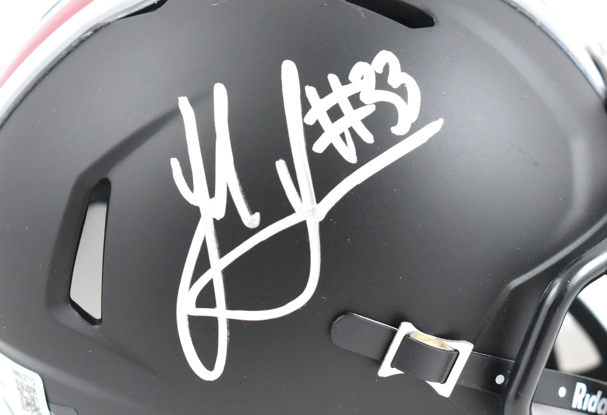 Jack Sawyer Signed Ohio State Buckeyes Black Speed Mini Helmet - Beckett W Holo