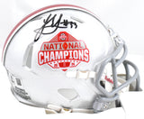 Jack Sawyer Signed Ohio State Buckeyes National Champs Mini Helmet - Beckett W