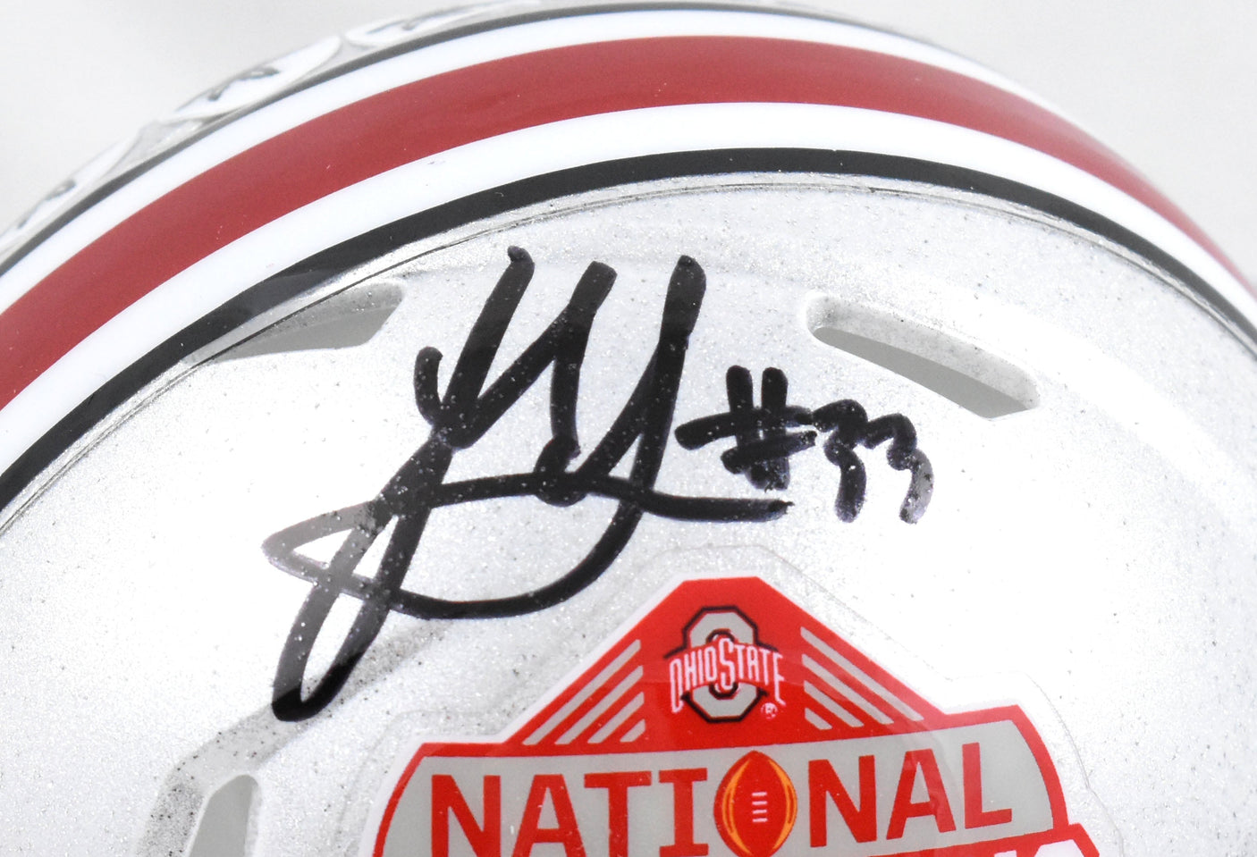 Jack Sawyer Signed Ohio State Buckeyes National Champs Mini Helmet - Beckett W