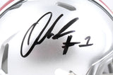 Quinshon Judkins Autographed Ohio State Speed Mini Helmet - Beckett W Hologram