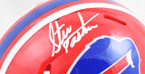 Steve Tasker Autographed Buffalo Bills 87-01 Speed Mini Helmet - Prova *White