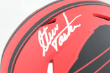 Steve Tasker Autographed Buffalo Bills Rave Speed Mini Helmet - Prova *White