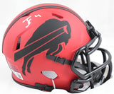 James Cook Autographed Buffalo Bills Rave Speed Mini Helmet - Beckett W Holo