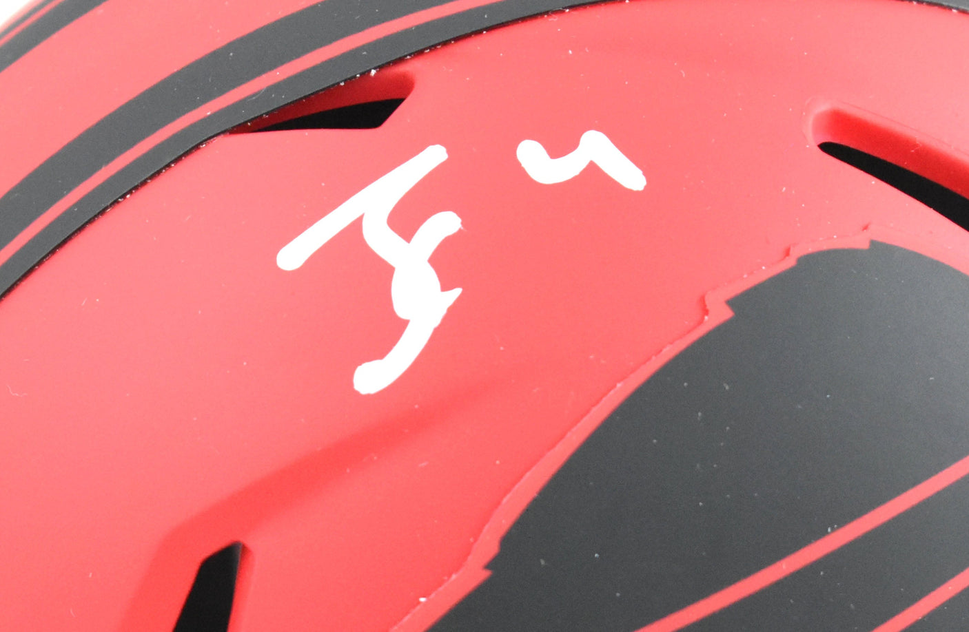 James Cook Autographed Buffalo Bills Rave Speed Mini Helmet - Beckett W Holo