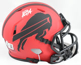 Keon Coleman Autographed Buffalo Bills Rave Speed Mini Helmet - Beckett W Holo