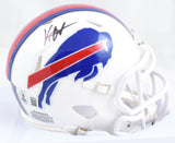 Keon Coleman Autographed Buffalo Bills Speed Mini Helmet - Beckett W Hologram