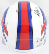 Keon Coleman Autographed Buffalo Bills Speed Mini Helmet - Beckett W Hologram