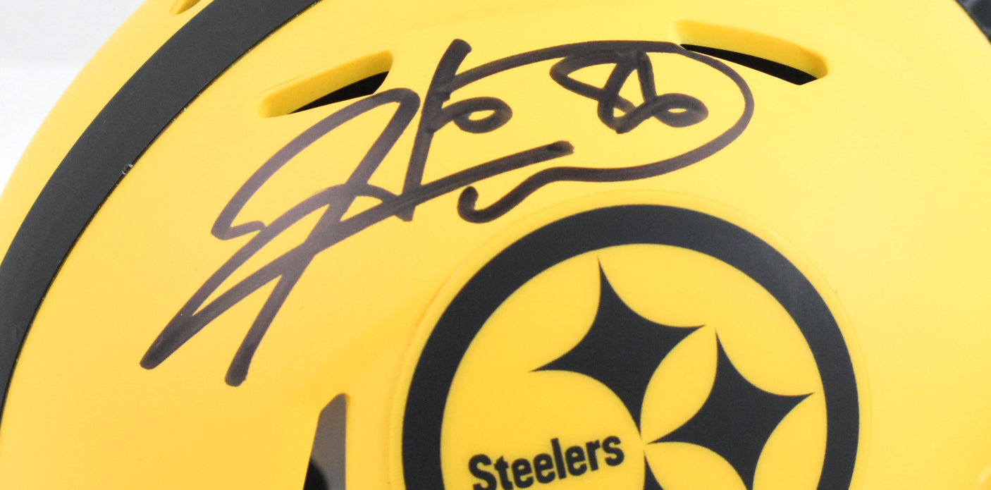 Hines Ward Autographed Pittsburgh Steelers Rave Speed Mini Helmet-Beckett W Holo