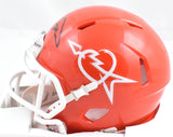 Steve Spurrier Signed Florida Gators Tom Petty Speed Mini Helmet-Beckett W Holo