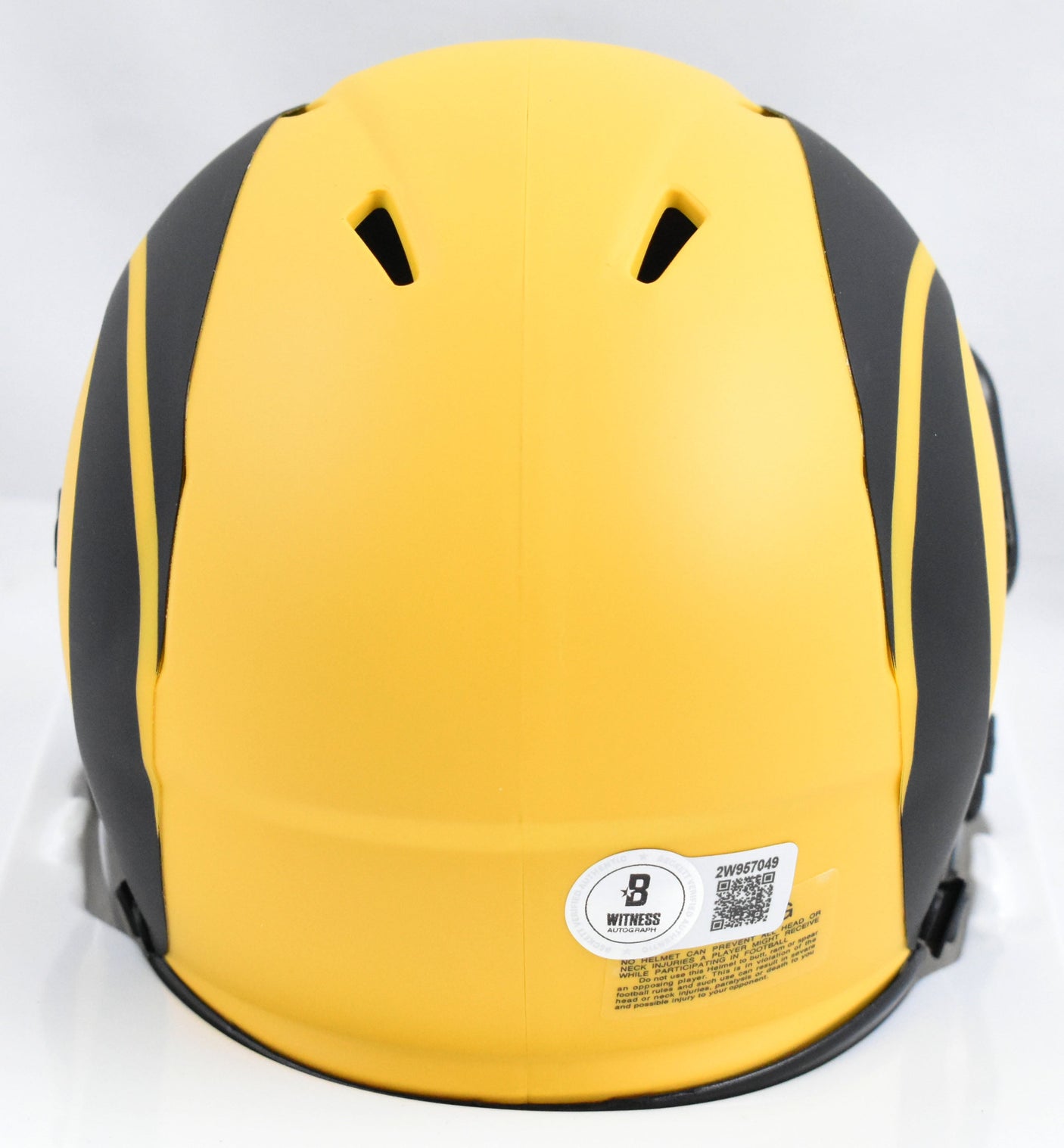 Marshall Faulk Autographed Rams Rave Speed Mini Helmet - Beckett W Hologram