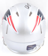 Christian Gonzalez Autographed Patriots Speed Mini Helmet - Beckett W Hologram