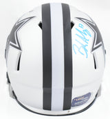 Brandon Aubrey Autographed Dallas Cowboys Rave Speed Mini Helmet - Prova *Blue