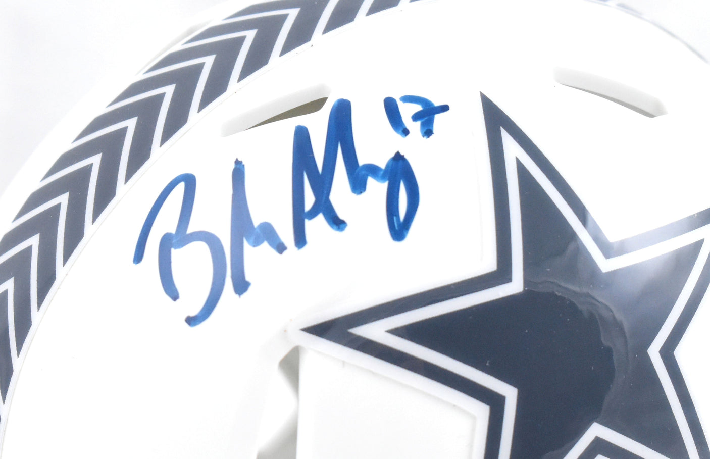 Brandon Aubrey Autographed Dallas Cowboys Salute 2024 Speed Mini Helmet - Prova